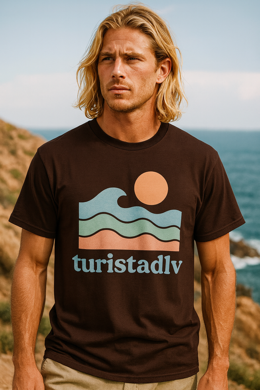Camiseta Beach Vibes, Camiseta casual de verano, regalo perfecto para los amantes del océano, ropa de vacaciones, camiseta gráfica de olas