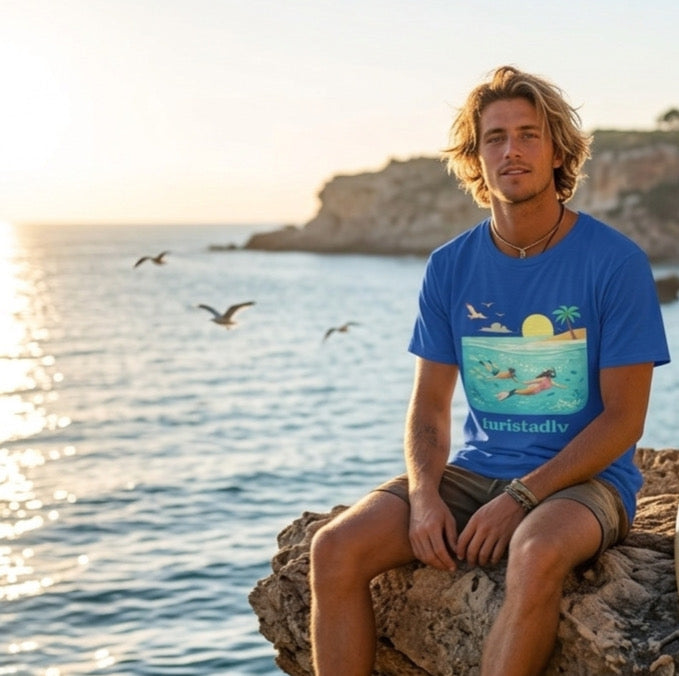Camiseta snorkel verano, Camiseta de pareja unisex de playa y mar, estilo tropical aventurero, camiseta de surf y océano, regalo buceadores