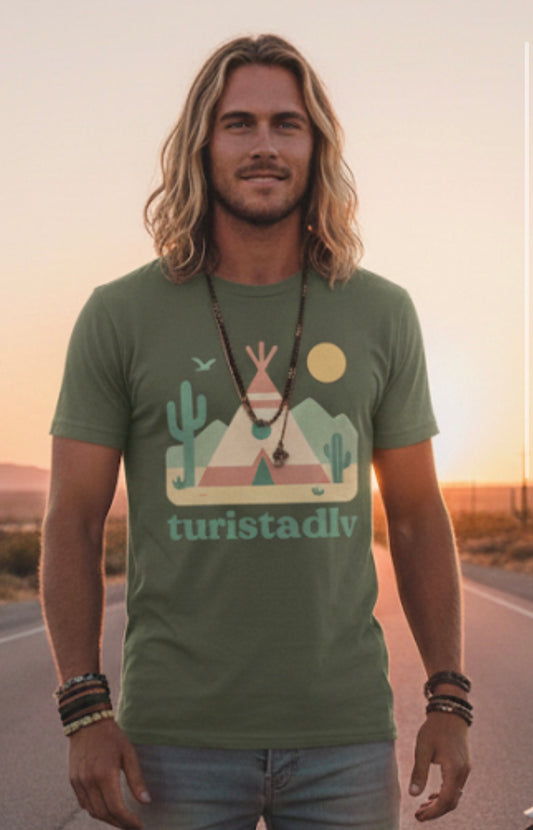 Camiseta de tipi, camiseta de cabaña, ruta 66, regalo de viaje por carretera, camiseta de aventuras, cabaña india