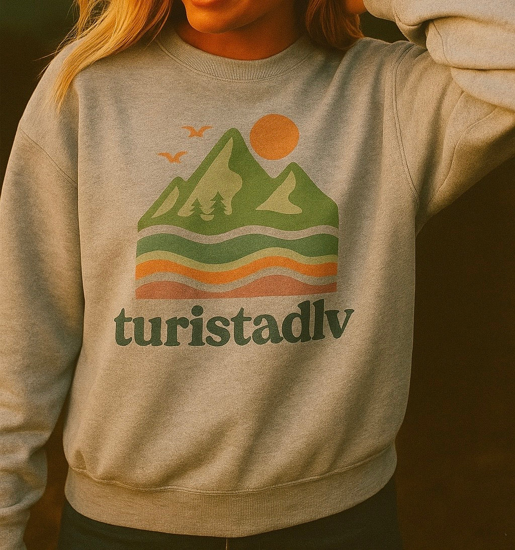 Sudadera inspirada en la naturaleza, sudadera unisex acogedora, ropa de la cordillera, regalo de viaje casual, equipo aventura al aire libre