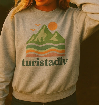 Sudadera inspirada en la naturaleza, sudadera unisex acogedora, ropa de la cordillera, regalo de viaje casual, equipo aventura al aire libre