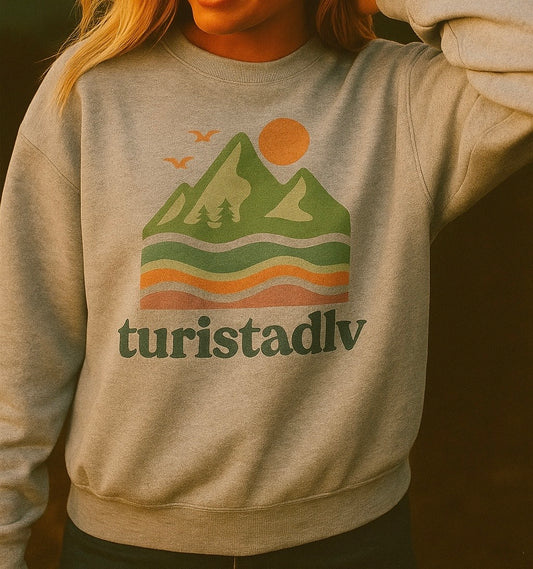 Sudadera inspirada en la naturaleza, sudadera unisex acogedora, ropa de la cordillera, regalo de viaje casual, equipo aventura al aire libre
