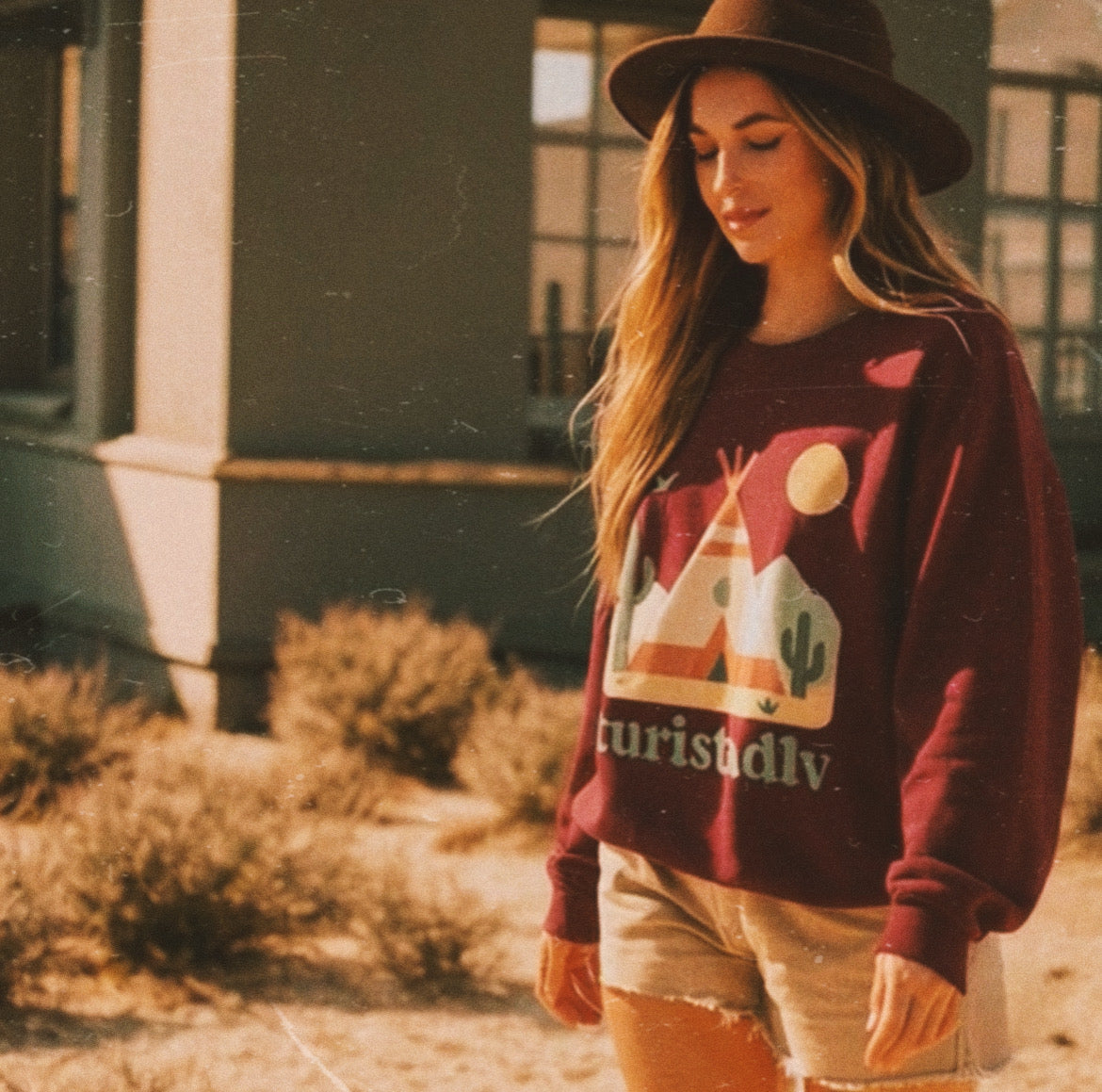 Sudadera  diseño de Tipi en el desierto, Ruta 66, Tipi indio de cabaña de aventura, regalo para amantes de la naturaleza, suéter de camping