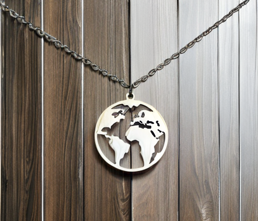 Colgante de mundo, collar de MUNDO, collar de Viajero, regalo viajero,  mapamundi, globo terráqueo,regalo de viaje, nómada, joyas de viaje