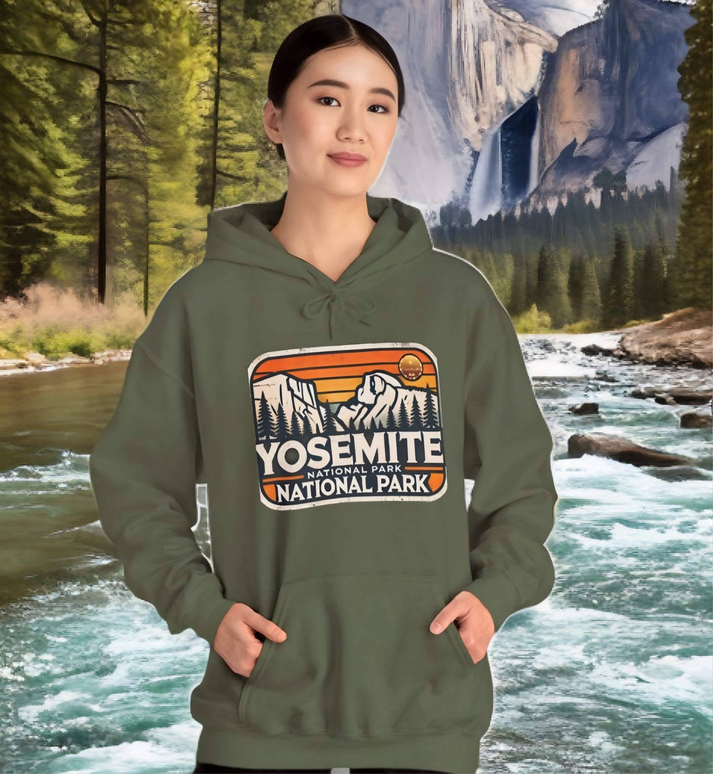 Sudadera de Parque Nacional de Montaña Yosemite, suéter, Regalo entusiastas del aire libre, ropa de aventura