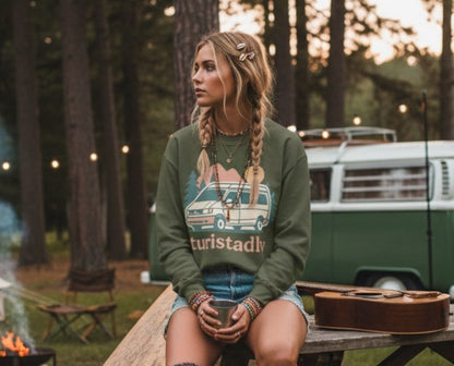 Sudadera de Van Life, sudadera de Camper Van, regalo para amantes de la naturaleza, sudadera para acampar, ropa de aventura al aire libre