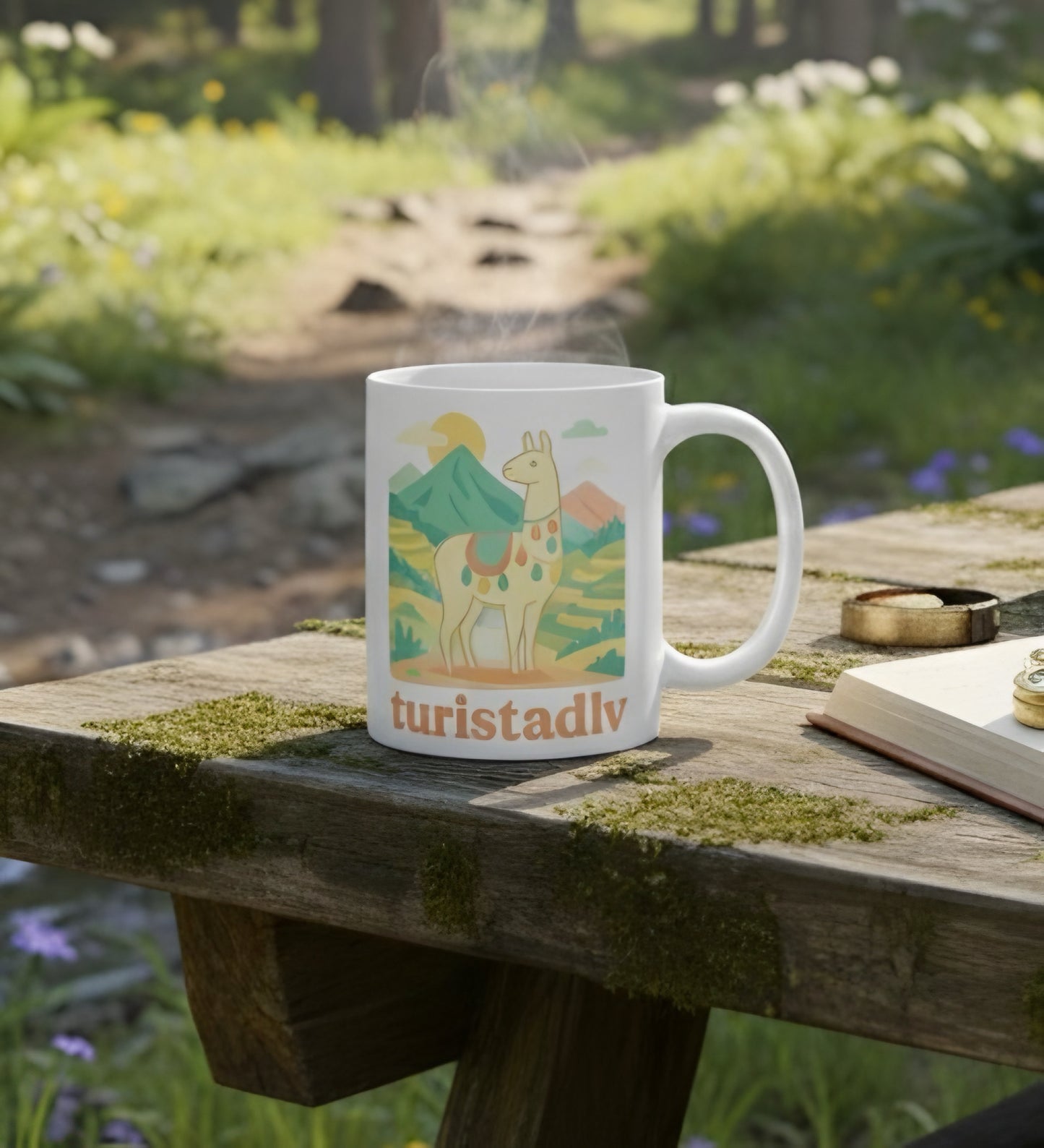 Taza de Llama Peruana, taza de cerámica , Regalo andino, taza de  alpaca, vicuña, guanaco.