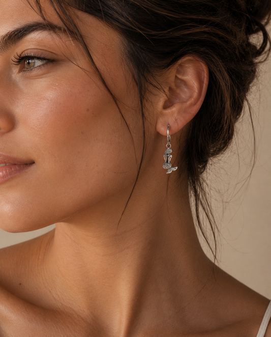 Aretes de sirena,  Ocean Woman. Pendientes sirena, sirenita, joyas de sirena, aros, aritos, sirena, pendientes con sirena, aros veraniegos.