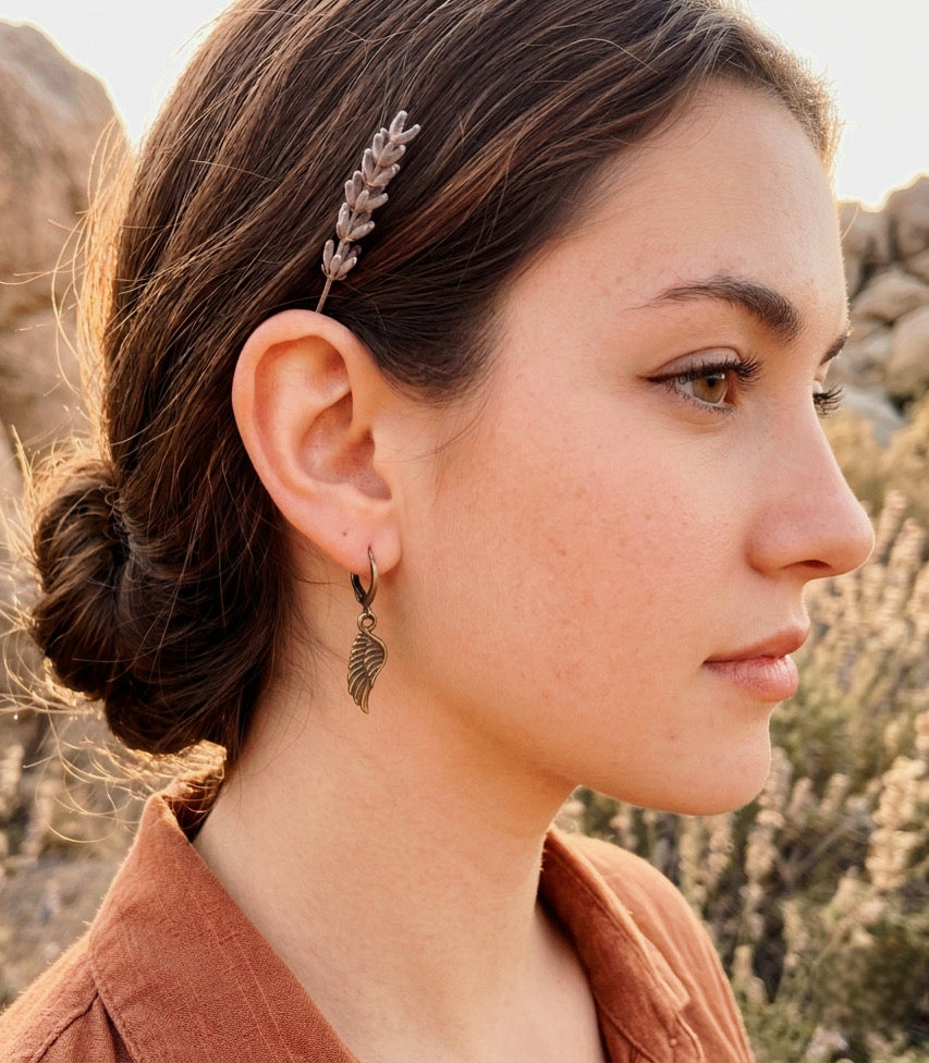 Pendientes Alas de Libertad Vintage, Pendientes Inspirados en la Naturaleza y el Espíritu Aventurero, pendientes de aro.