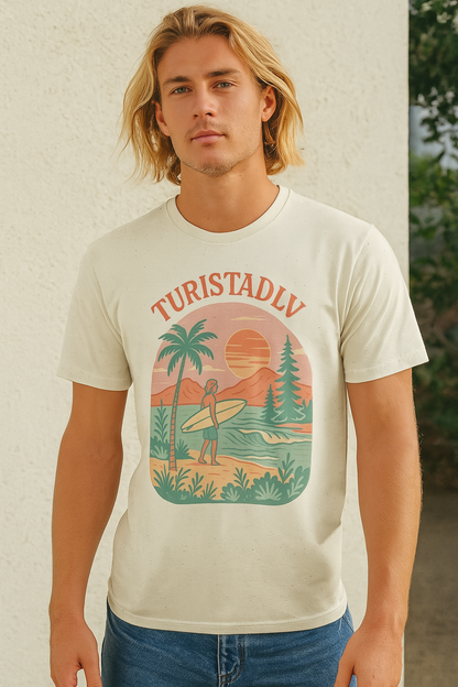 Camiseta de verano mediterráneo, camiseta de naturaleza, regalo de camping, camisa de aventura, camisa amante al aire libre,, surf, viajero