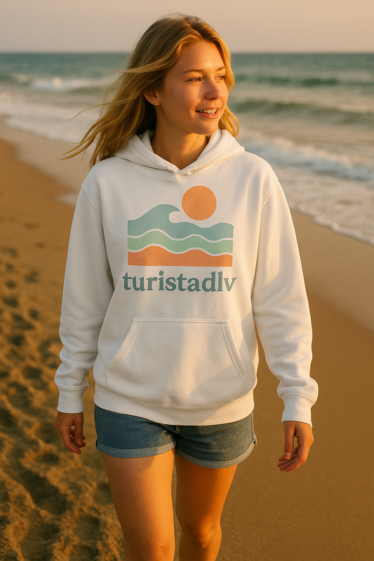Sudadera con capucha unisex, sudadera Ocean Vibes, regalo para amantes de la playa, ropa de viaje, estilo de verano, perfecta para vacaciones