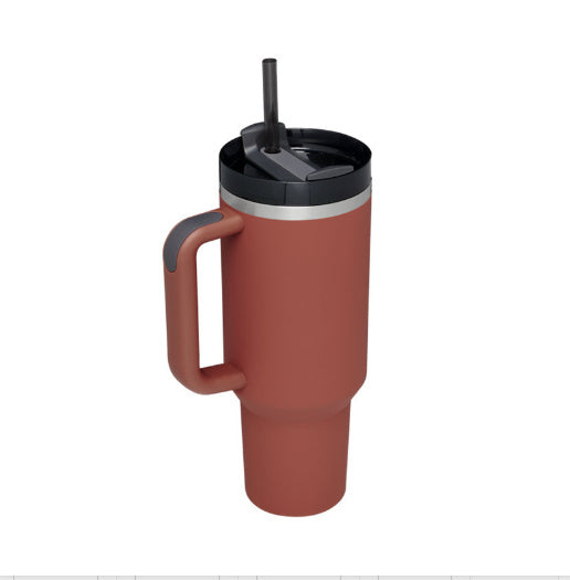 Straw Coffee Insulation Portable Car Bottle Thermal Mug