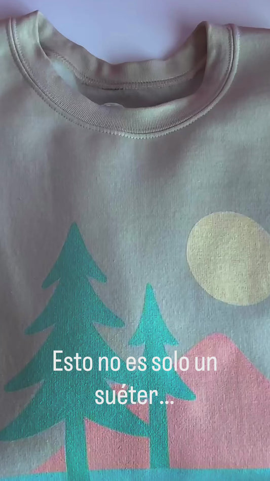 Acogedor suéter de vida al aire libre, naturaleza de montaña, regalo viajero, sudadera de aventura, senderismo, pasión por los viajes, amante de la naturaleza